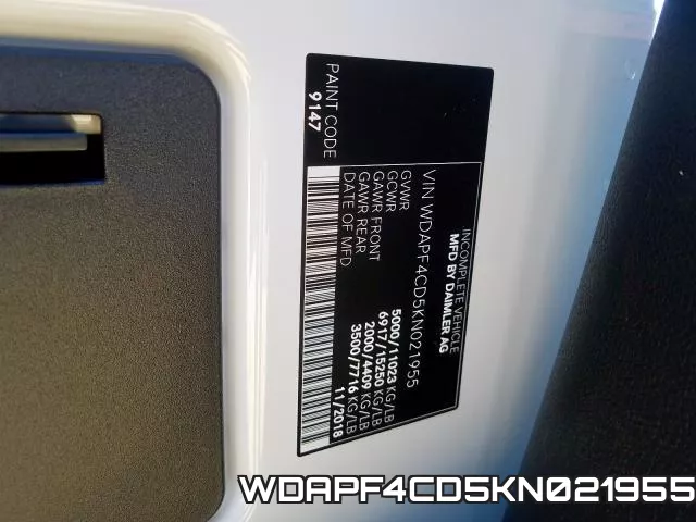 WDAPF4CD5KN021955 фото 2