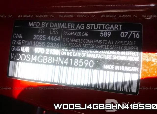 WDDSJ4GB8HN418590 фото 9