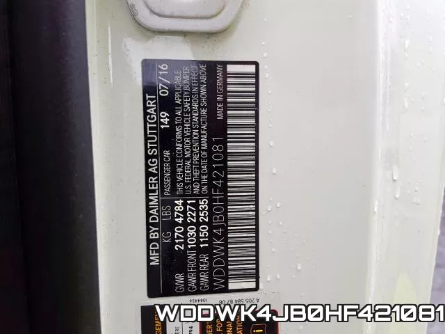 WDDWK4JB0HF421081 фото 2
