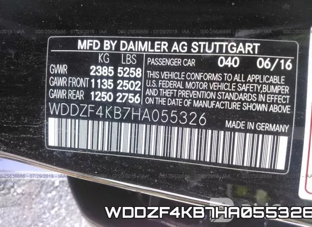 WDDZF4KB7HA055326 фото 10