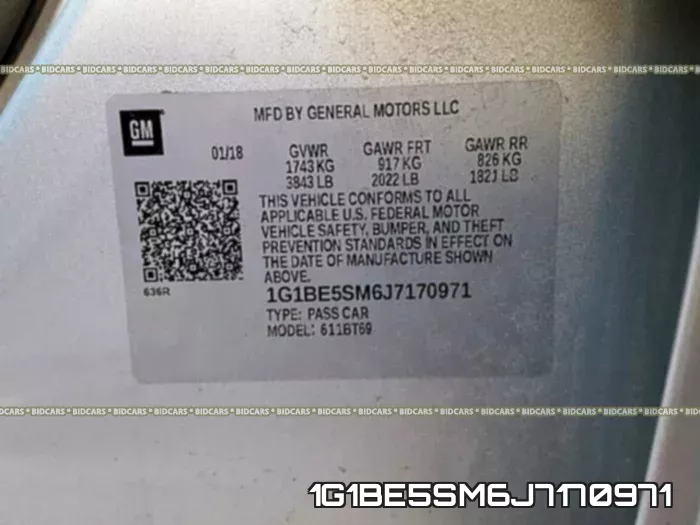 1G1BE5SM6J7170971 фото 2