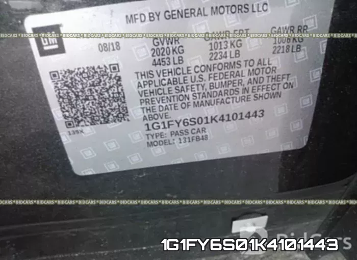 1G1FY6S01K4101443 фото 10