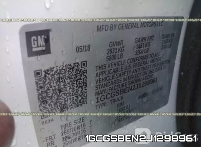 1GCGSBEN2J1298961 фото 10