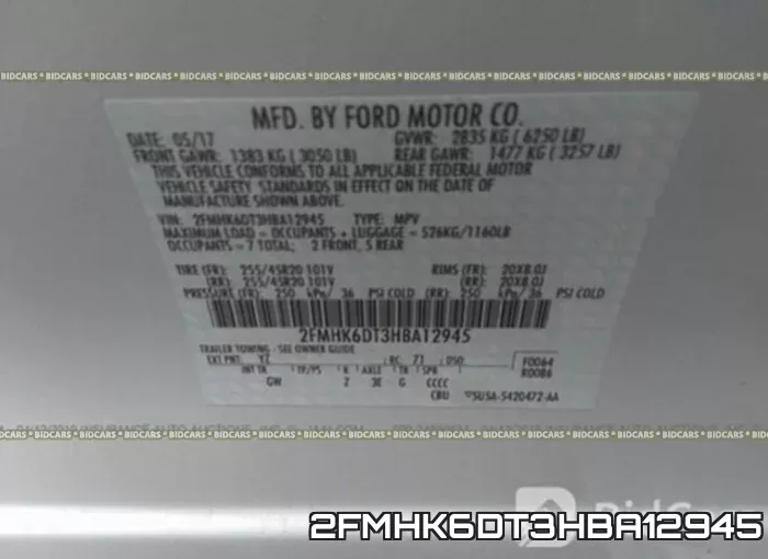 2FMHK6DT3HBA12945 фото 10