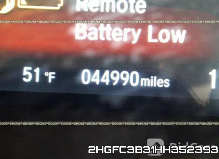 2HGFC3B31HH352393 фото 8