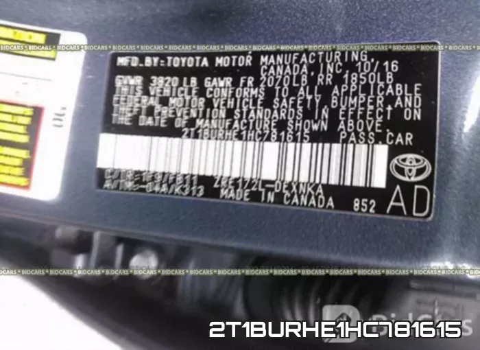 2T1BURHE1HC781615 фото 10