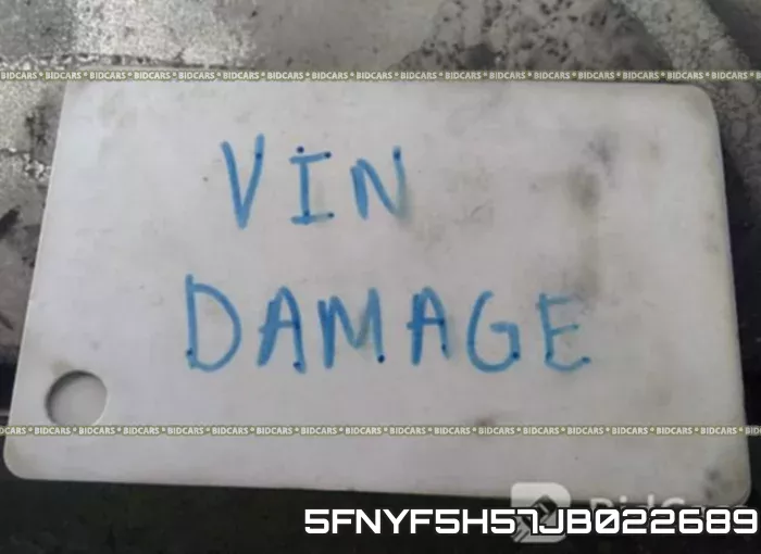 5FNYF5H57JB022689 фото 10