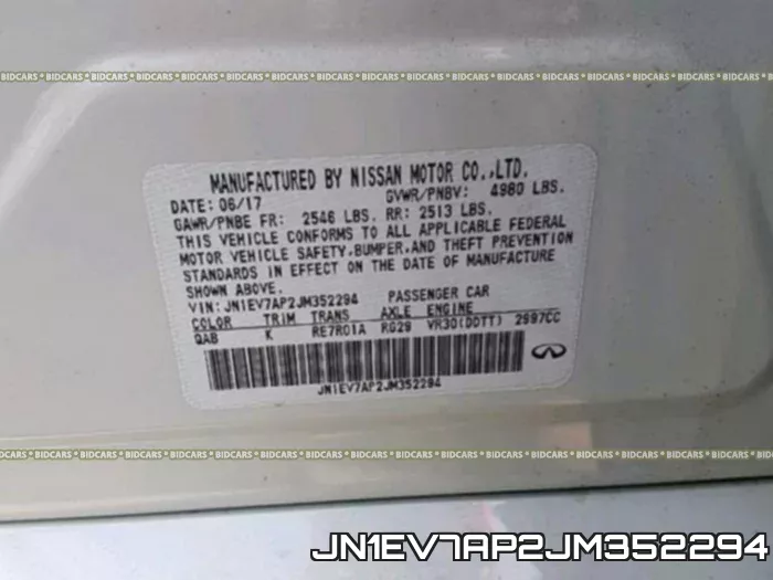 JN1EV7AP2JM352294 фото 2