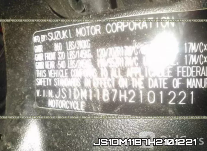 JS1DM11B7H2101221 фото 2