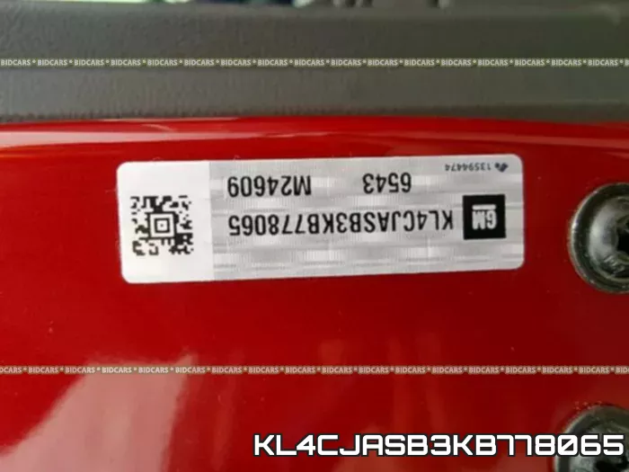 KL4CJASB3KB778065 фото 2