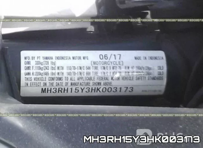 MH3RH15Y3HK003173 фото 2