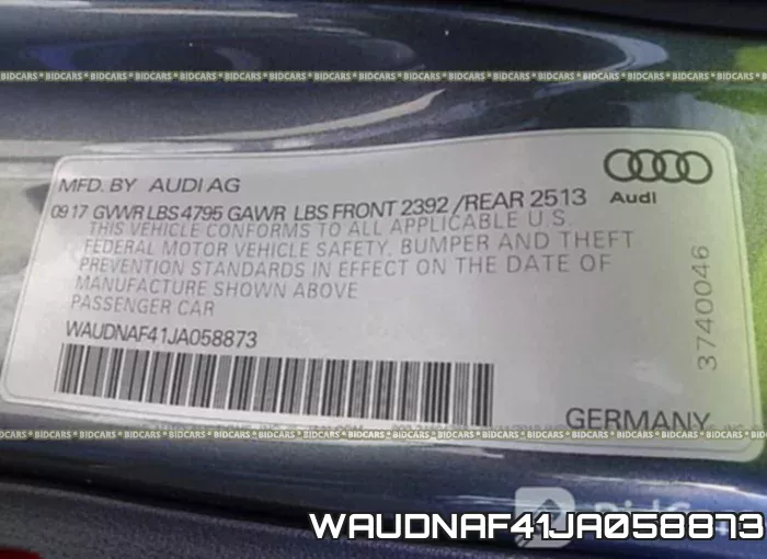 WAUDNAF41JA058873 фото 10