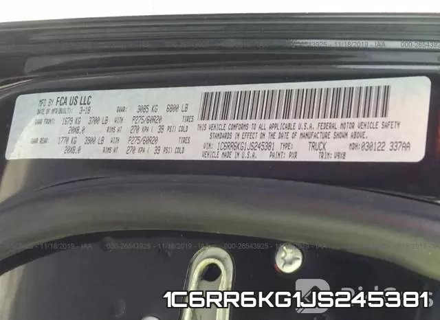 1C6RR6KG1JS245381 фото 10
