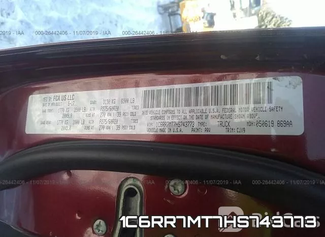 1C6RR7MT7HS743773 фото 10