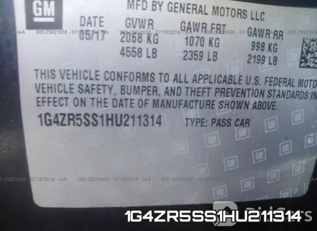 1G4ZR5SS1HU211314 фото 9