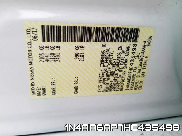 1N4AA6AP7HC435498 фото 2