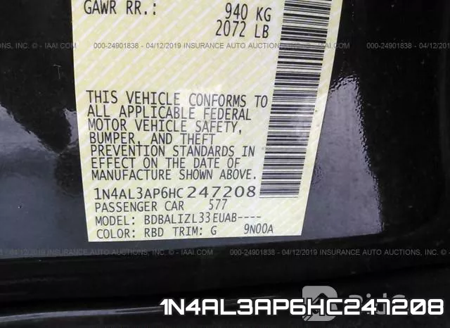 1N4AL3AP6HC247208 фото 10