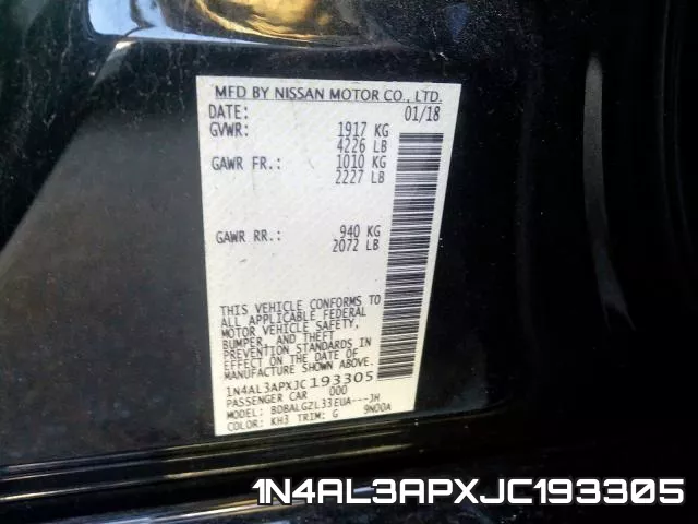 1N4AL3APXJC193305 фото 2
