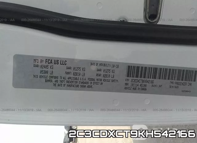 2C3CDXCT9KH542166 фото 7