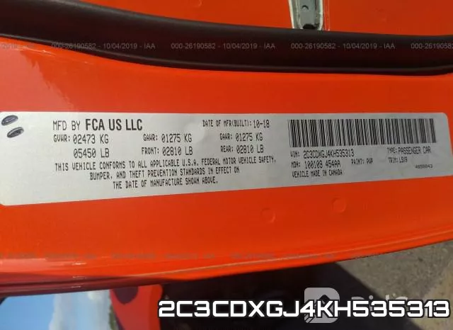 2C3CDXGJ4KH535313 фото 8