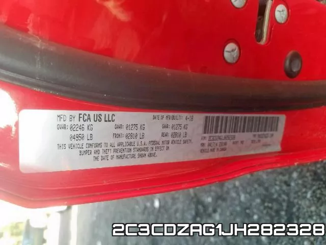 2C3CDZAG1JH282328 фото 2