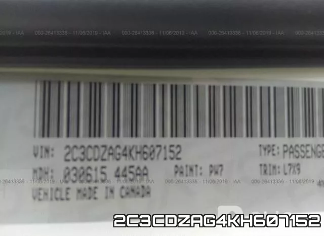 2C3CDZAG4KH607152 фото 9