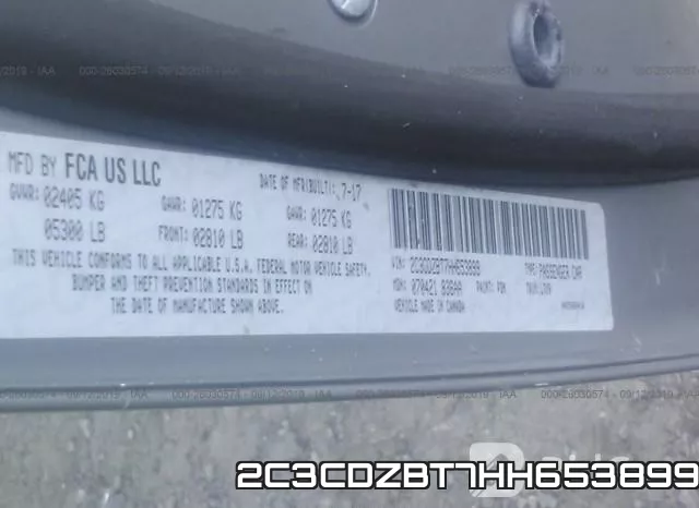 2C3CDZBT7HH653899 фото 10