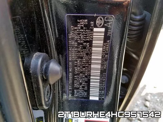 2T1BURHE4HC957542 фото 2