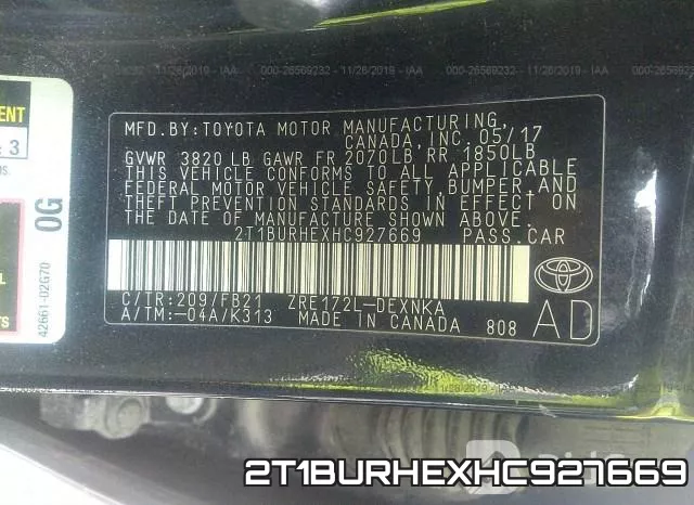 2T1BURHEXHC927669 фото 9