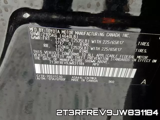 2T3RFREV9JW831184 фото 2