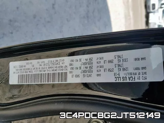 3C4PDCBG2JT512149 фото 2
