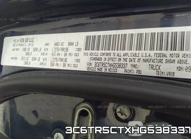 3C6TR5CTXHG538337 фото 10