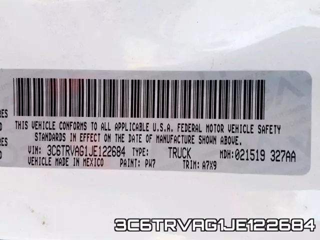 3C6TRVAG1JE122684 фото 2