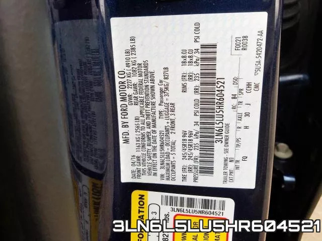 3LN6L5LU5HR604521 фото 2