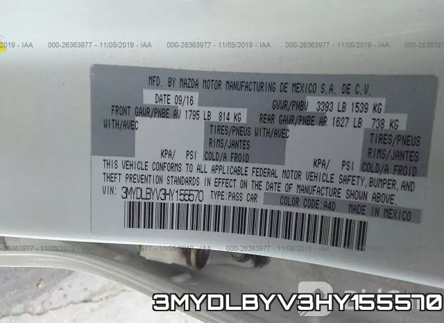 3MYDLBYV3HY155570 фото 10