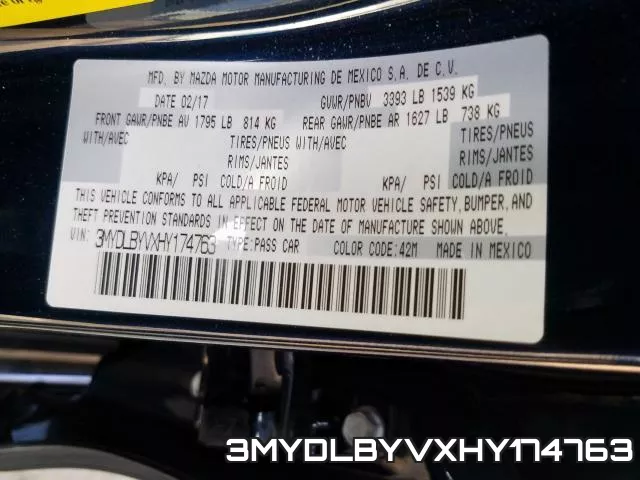 3MYDLBYVXHY174763 фото 2