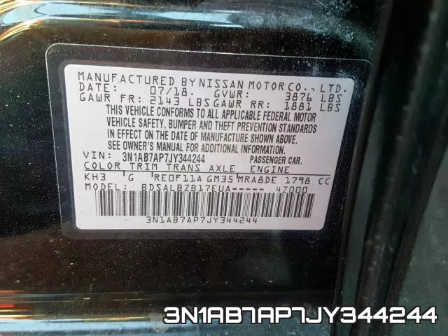 3N1AB7AP7JY344244 фото 2