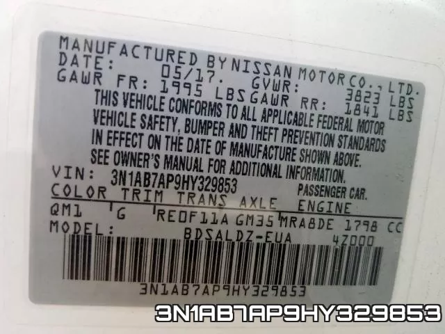 3N1AB7AP9HY329853 фото 2