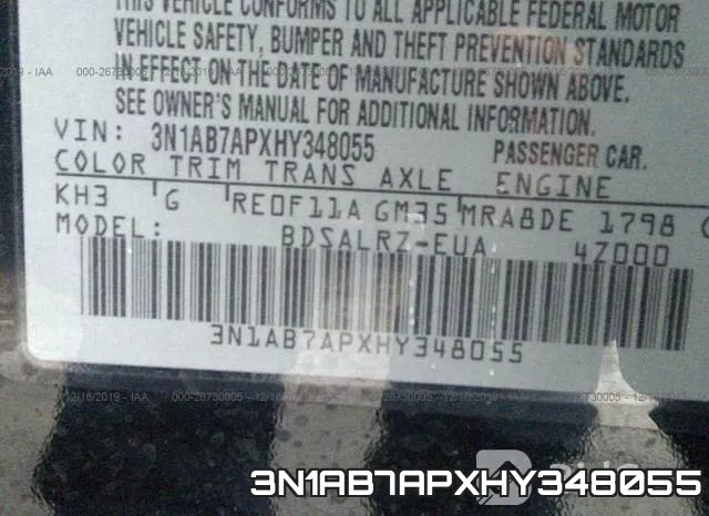 3N1AB7APXHY348055 фото 8