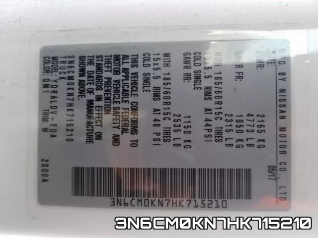 3N6CM0KN7HK715210 фото 2