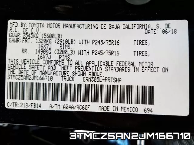 3TMCZ5AN2JM166710 фото 2