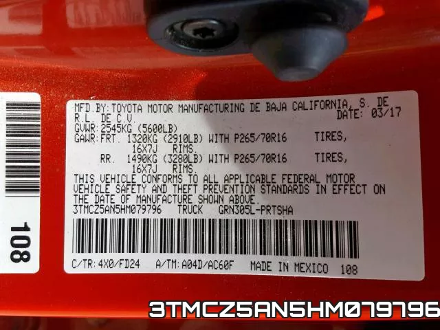 3TMCZ5AN5HM079796 фото 2