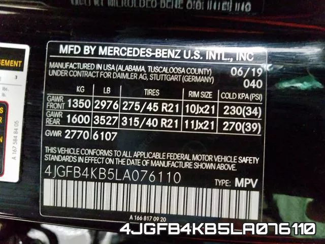 4JGFB4KB5LA076110 фото 2