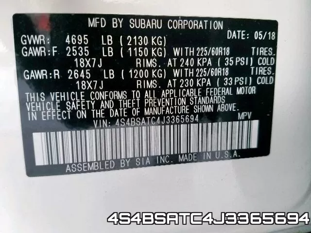 4S4BSATC4J3365694 фото 2