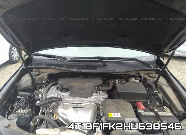 4T1BF1FK2HU638546 фото 2