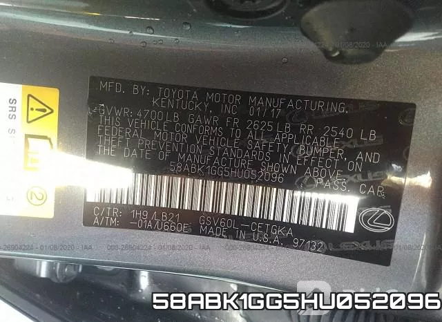 58ABK1GG5HU052096 фото 10