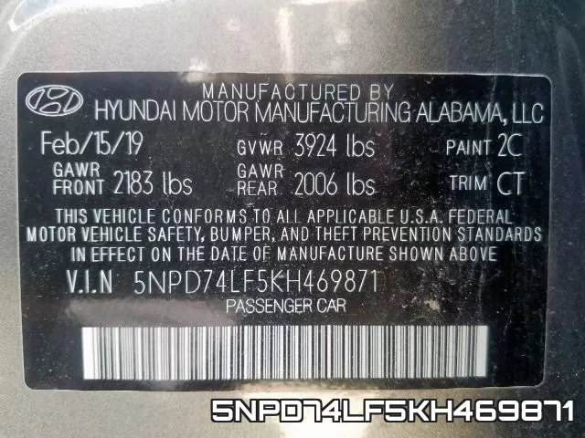 5NPD74LF5KH469871 фото 2