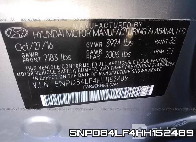5NPD84LF4HH152489 фото 9