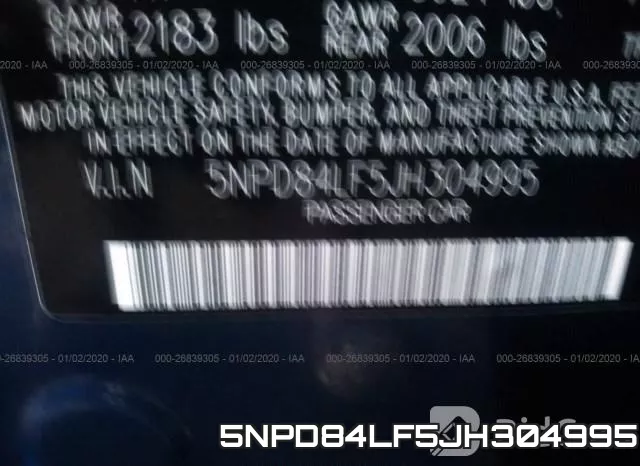 5NPD84LF5JH304995 фото 9