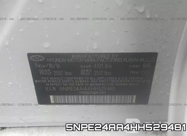 5NPE24AA4HH529481 фото 10